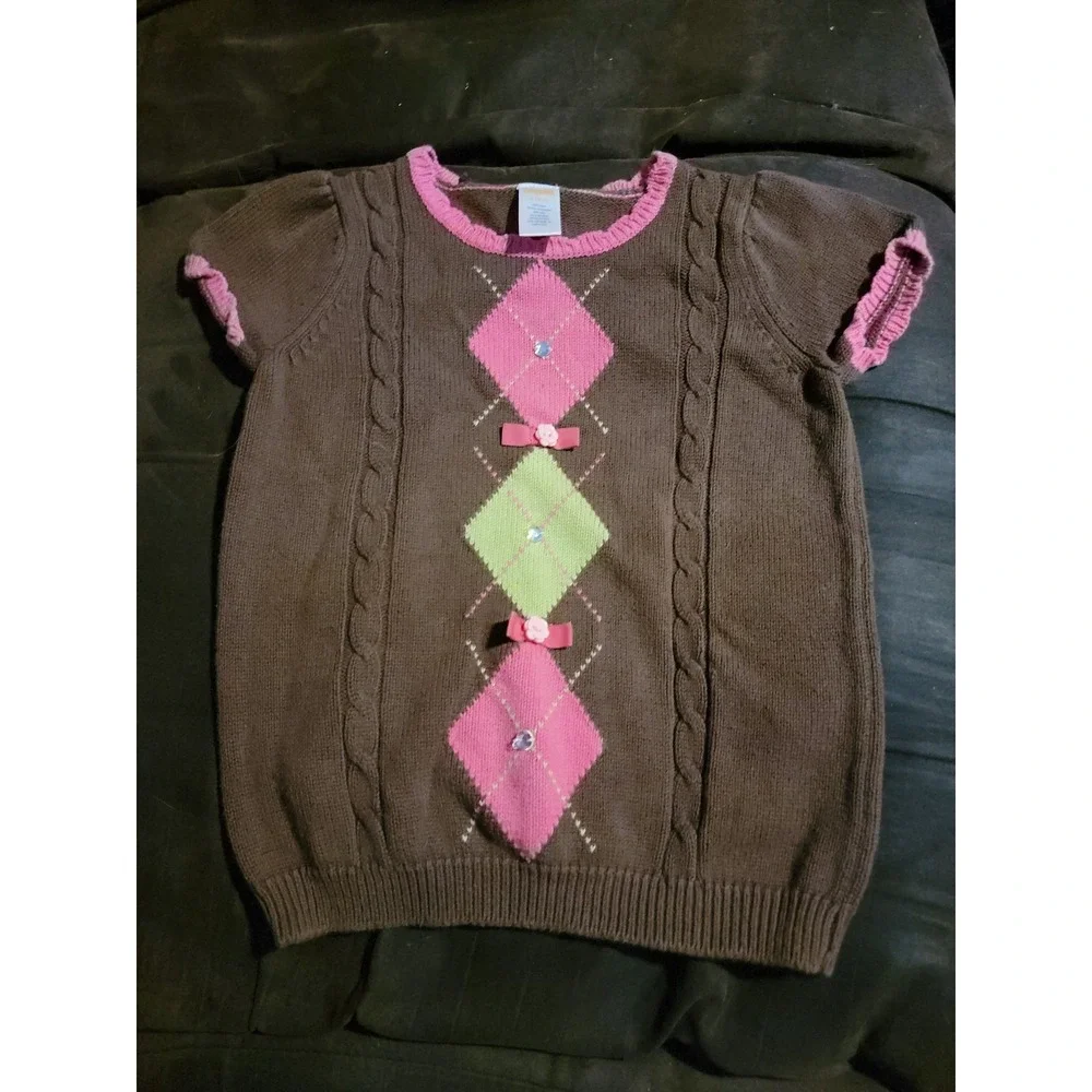 Gymboree smart‎ and sweet short sleeve sweater size small 5 6